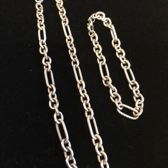 7 1/2” Sterling Silver Figaro Chain Bracelet - Picture 2 of 16